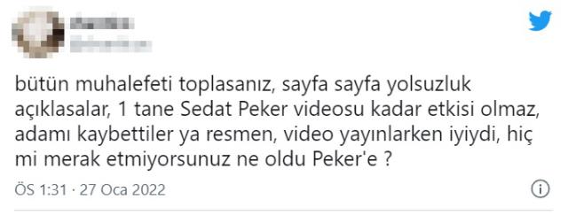 Sedat Peker sessizliğini kendisi hakkındaki mesajı beğenerek bozdu