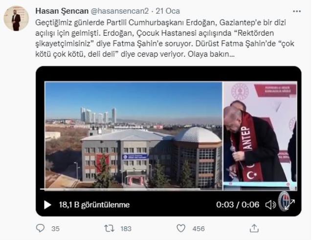 Cumhurbaşkanı Erdoğan'ın sorusuna Fatma Şahin'in yanıtı mikrofon açık kalınca ortaya çıktı: Tam bir deli