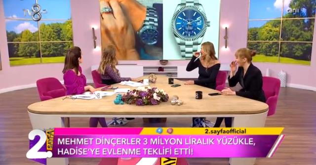 Herkes Hadise'nin yüzüğüne baktı ama asıl servet kolda! Mehmet Dinçerler'in saatinin değeri de 3 milyon TL