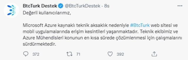 Son dakika: BTC Turk'teki erişim sıkıntısı sona erdi! Parası olanlar derin bir nefes aldı